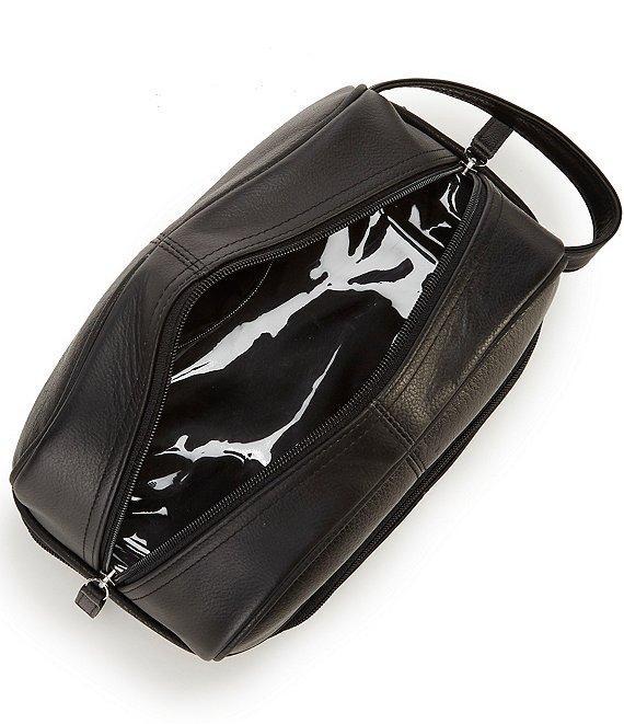 Roundtree & Yorke Bottom Zip Leather Travel Kit Product Image