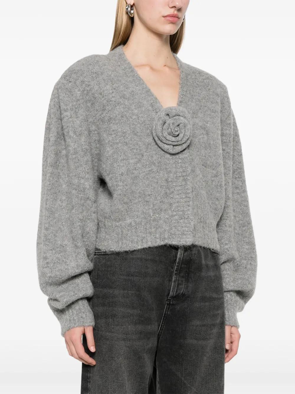 fine-knit cropped cardigan Product Image