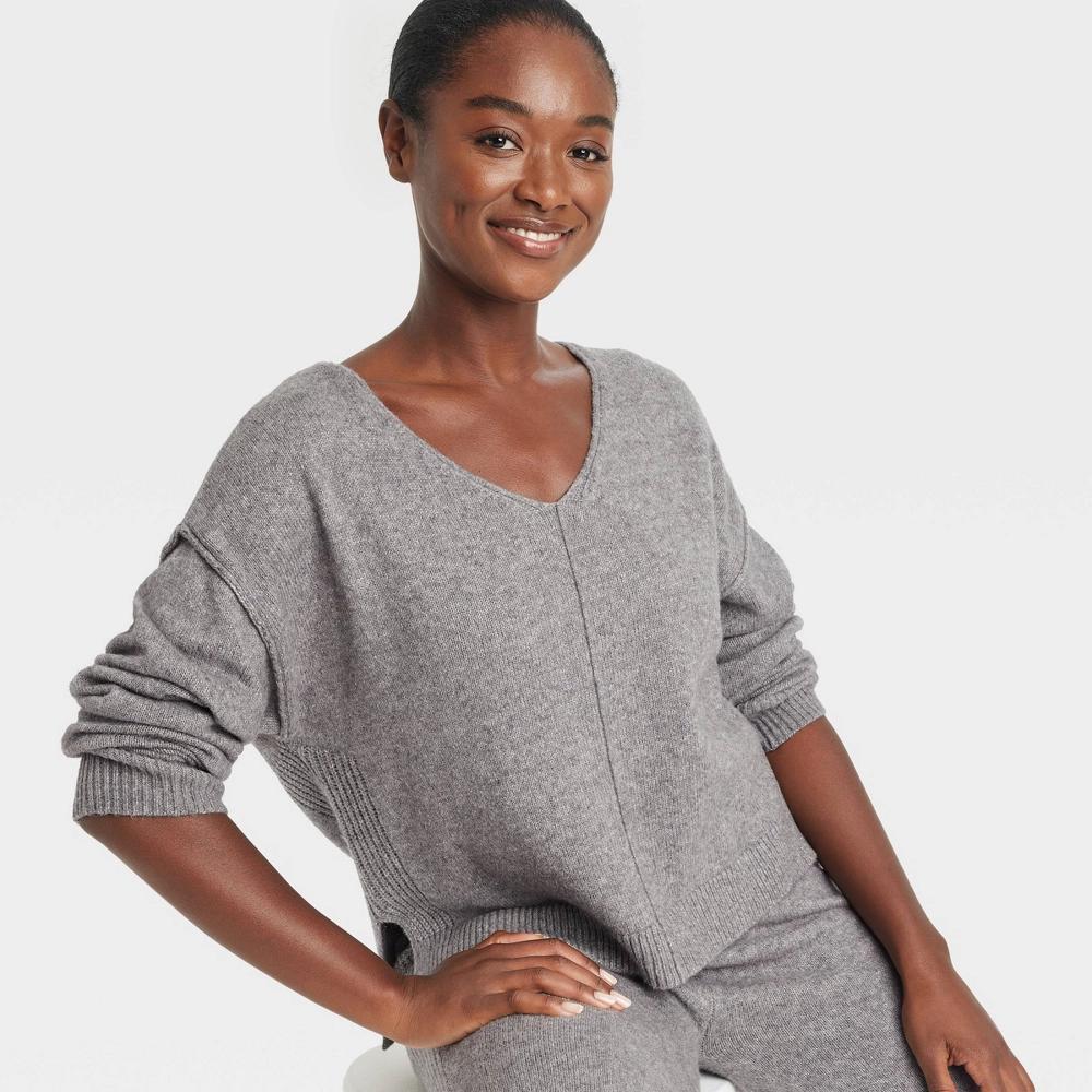 Womens Pullover Pajama Sweater - Auden Heathered XS Product Image