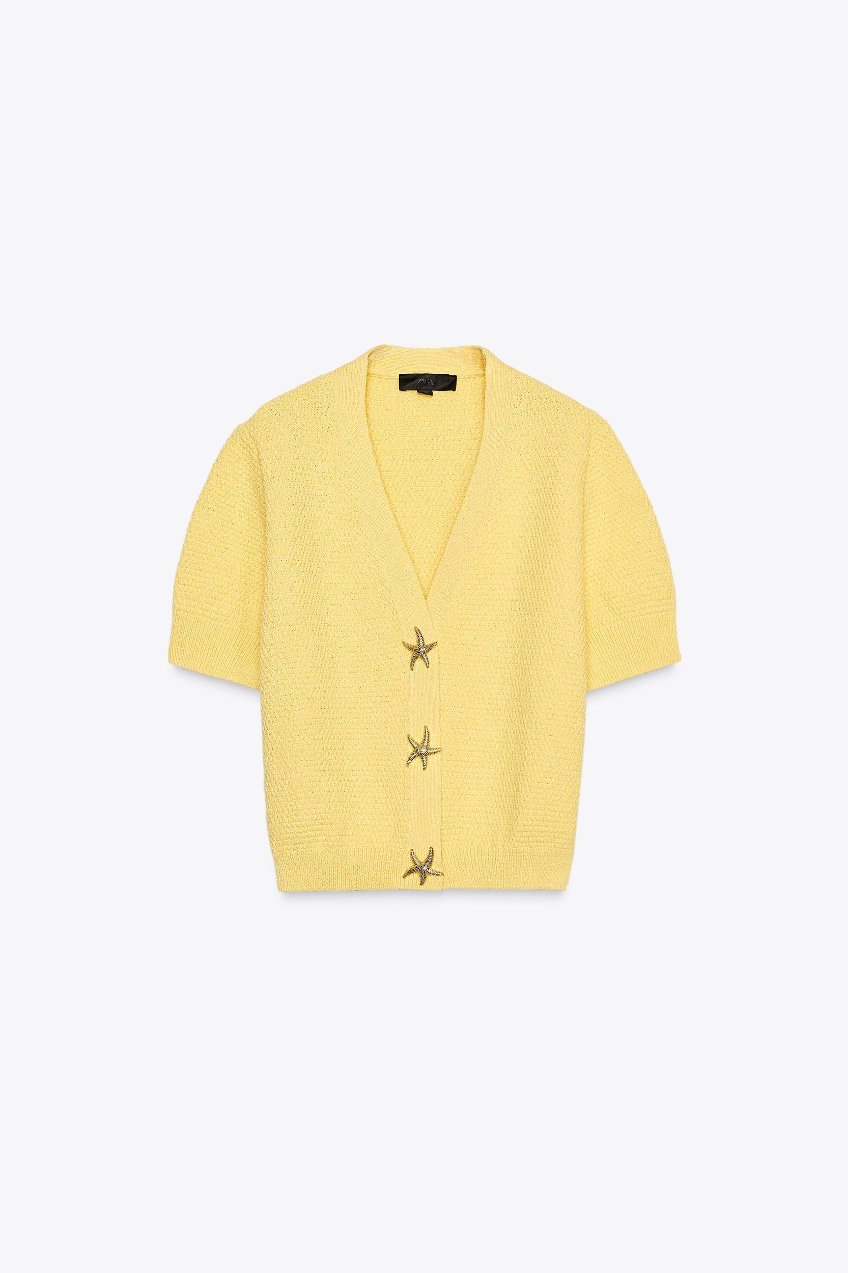 STAR BUTTON KNIT CARDIGAN Product Image