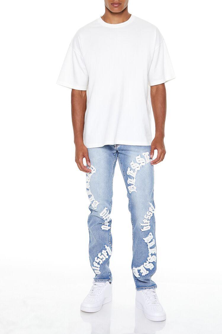 Blessed Stone Wash Slim-Fit Jeans | Forever 21 Product Image