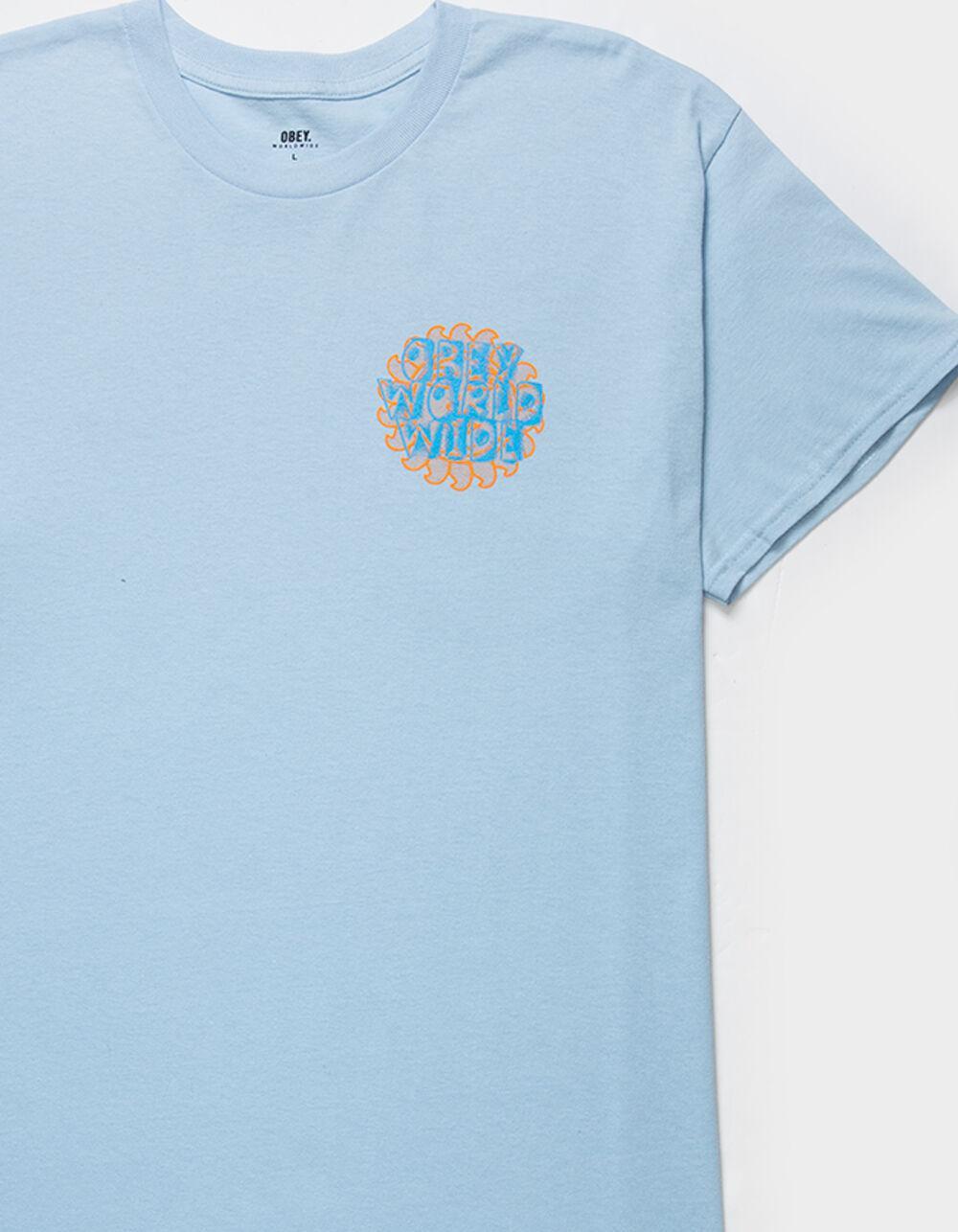 OBEY Stacked Mens Tee - LIGHT BLUE Product Image