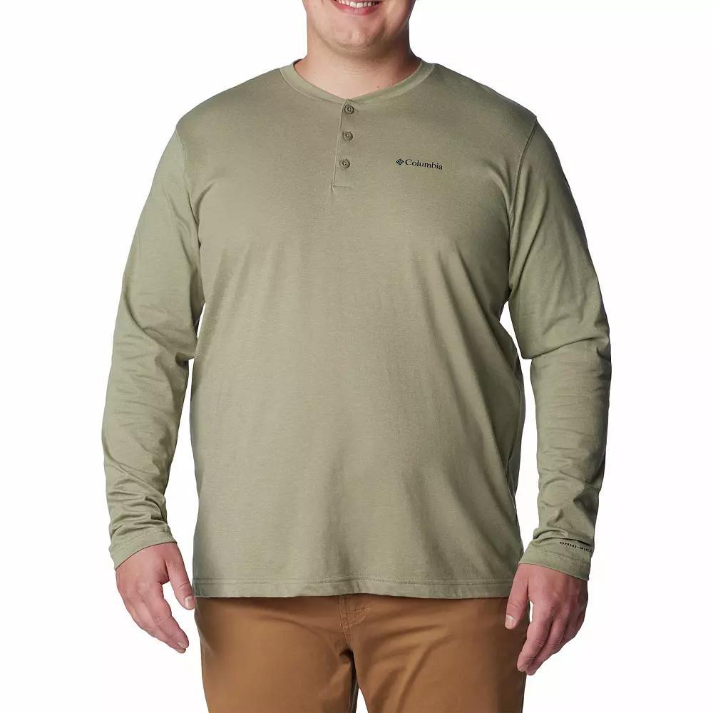 Big & Tall Columbia Thistletown Hills Henley Tee, Men's, Size: XL Tall, Stone Green Product Image