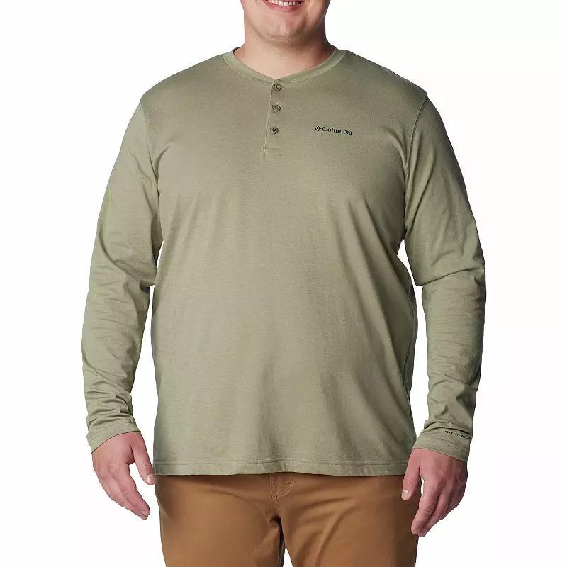 Big & Tall Columbia Thistletown Hills Henley Tee, Men's, Size: XL Tall, Stone Green Product Image