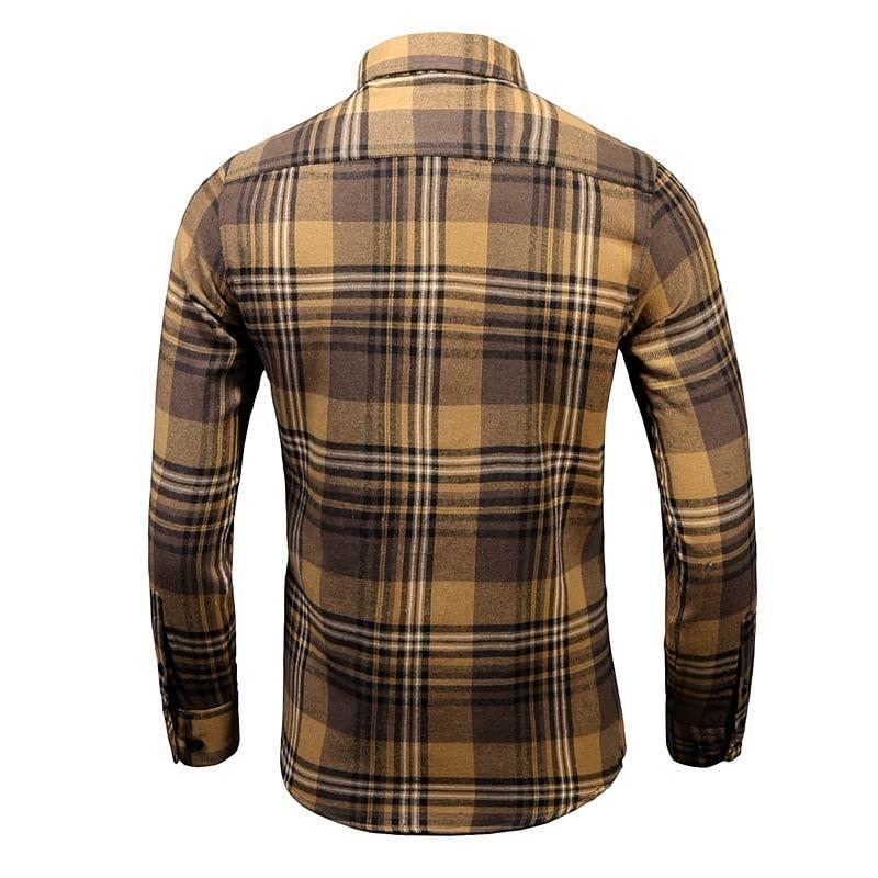Long-Sleeve Plaid Shirt Product Image