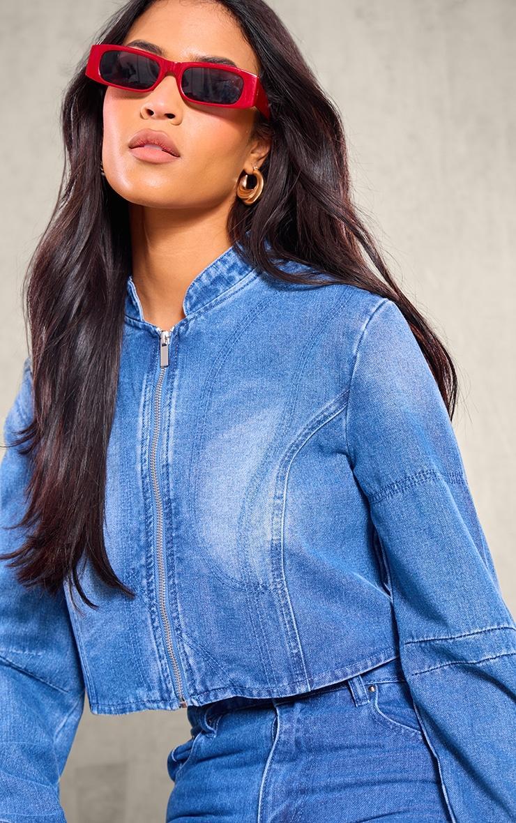 Tall Vintage Wash Zip Up Jacket Product Image