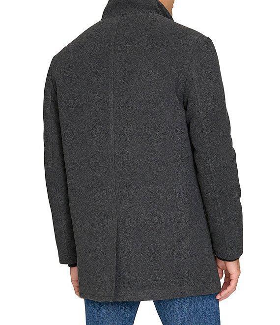 Cole Haan Wool Blend Plush Solid Coat Product Image
