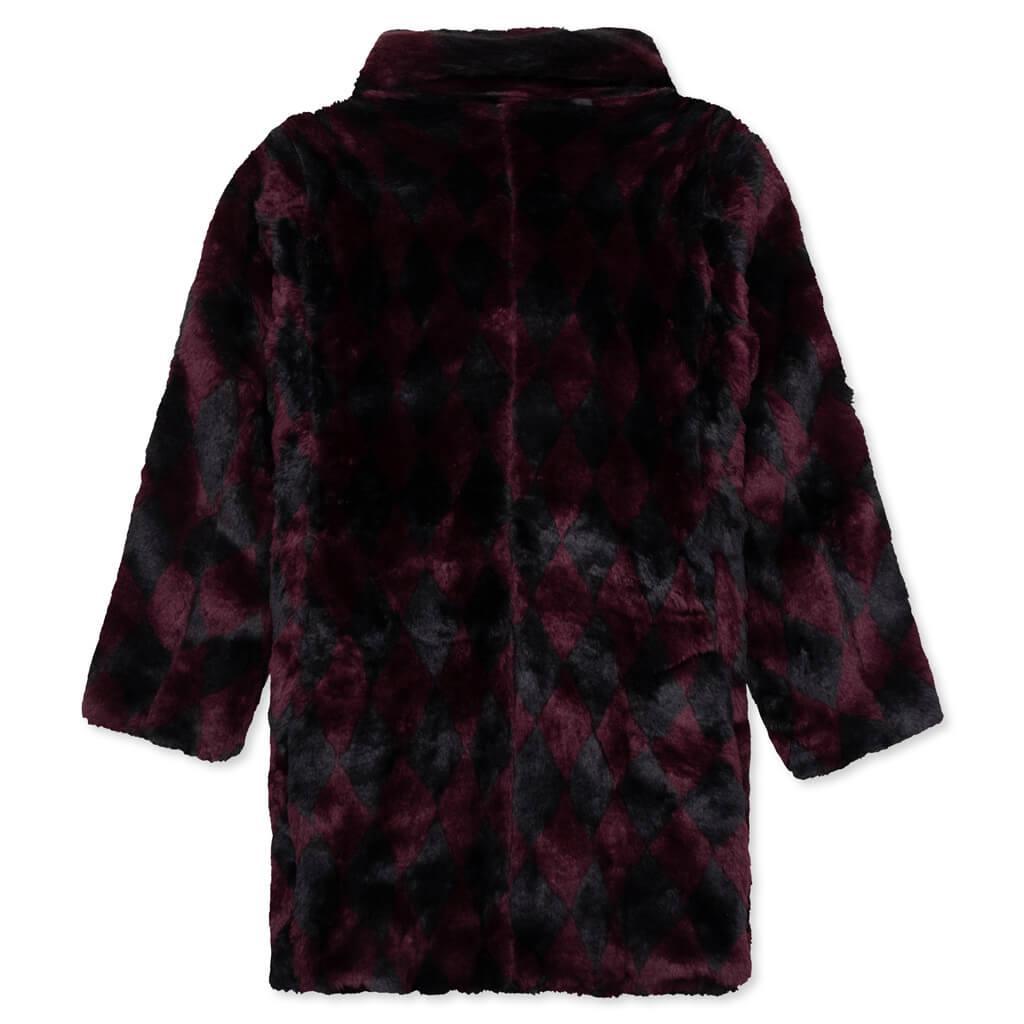 Pea Coat - Navy/Bordeaux Male Product Image