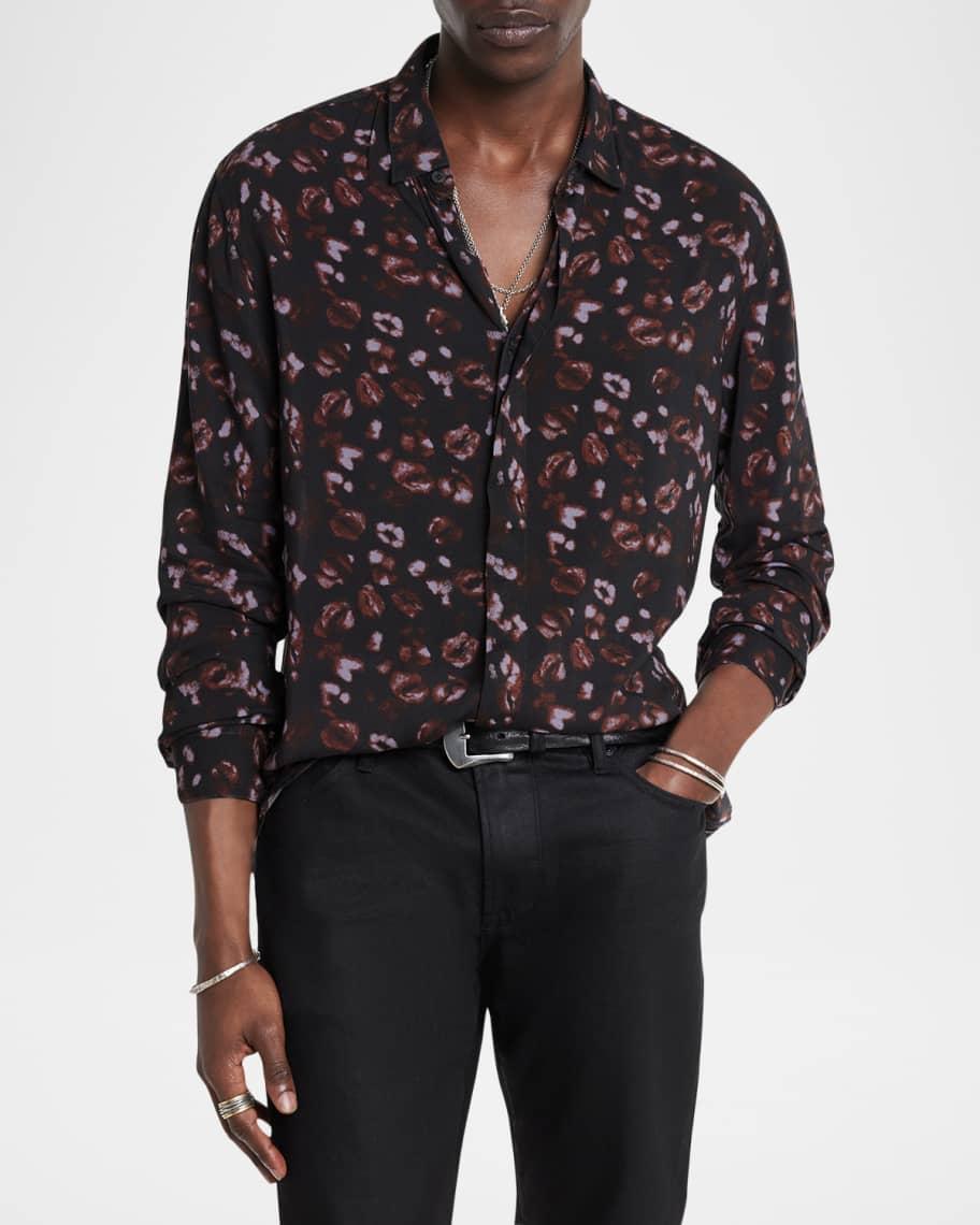 Mens Rodney Kiss-Print Sport Shirt Product Image