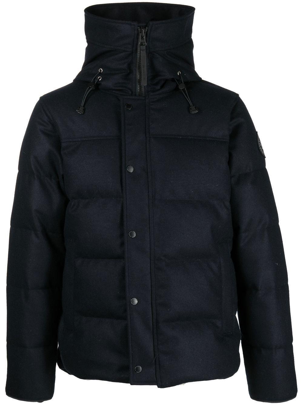 CANADA GOOSE Padded Down Hooded Jacket In Blue Product Image