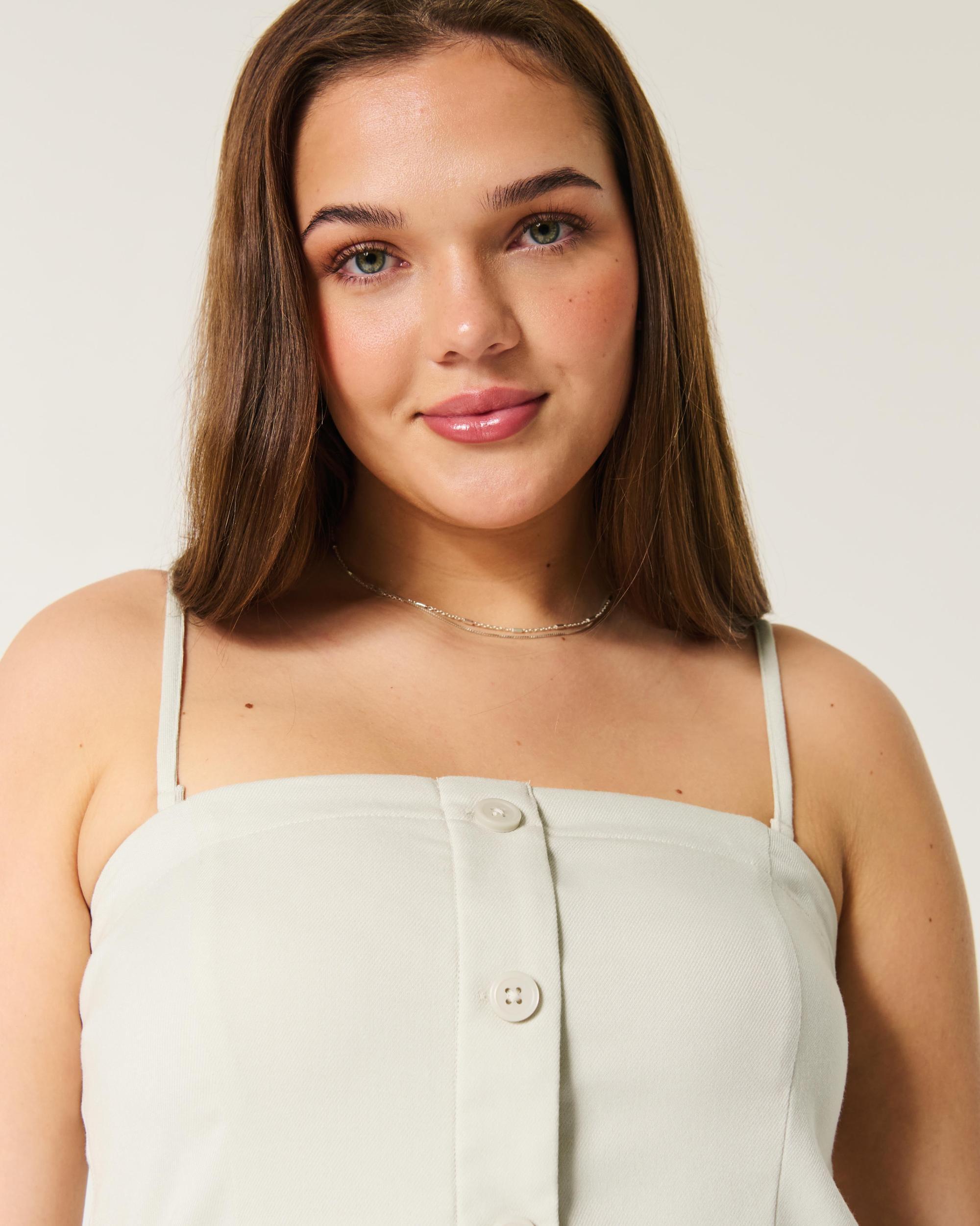 Button-Through Tube Top Product Image