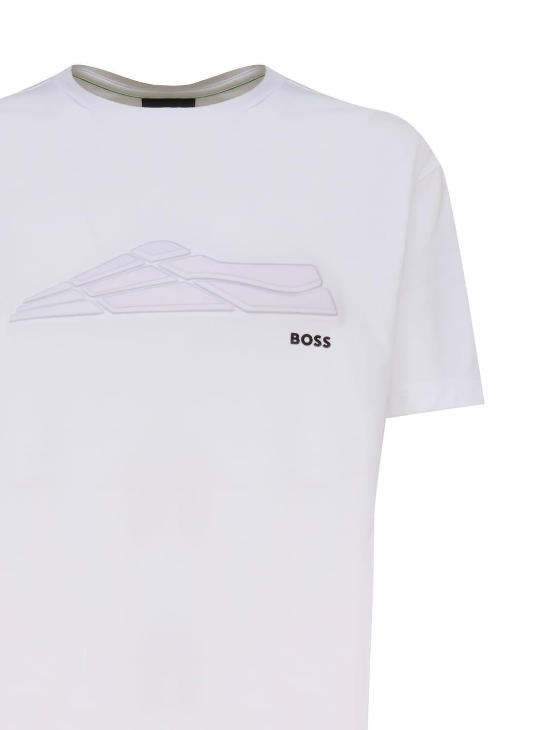 HUGO BOSS Cotton T-shirt In White Product Image