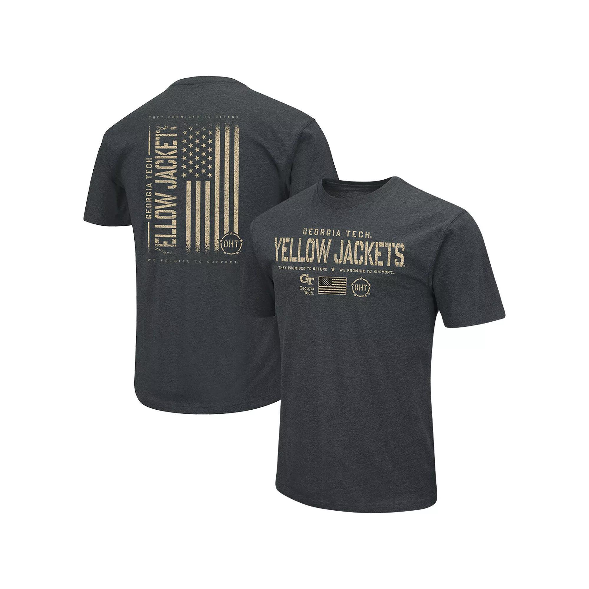 Men's Colosseum Heathered Black Missouri Tigers OHT Military Appreciation Flag 2.0 T-Shirt, Size: 2XL, Charco Product Image