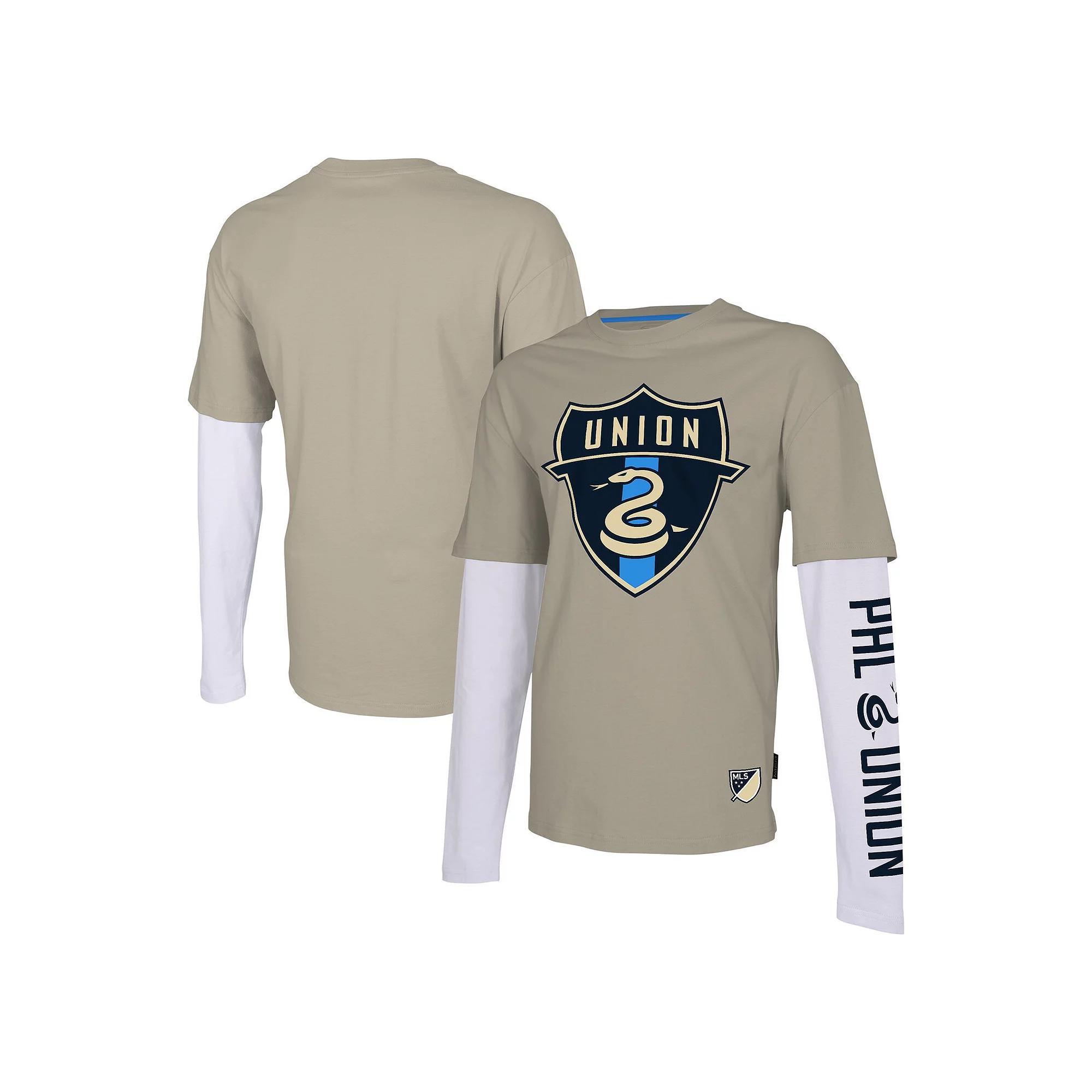Men's Stadium Essentials Tan Philadelphia Union Status Long Sleeve T-Shirt, Size: XL, Uni Team Product Image