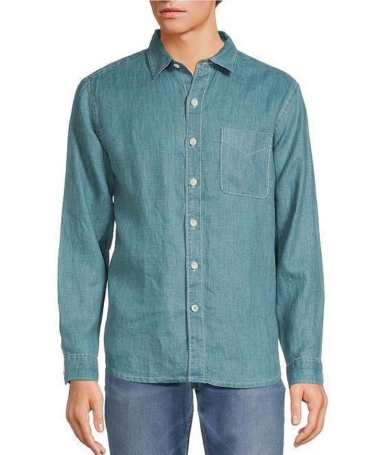 Tommy Bahama Sea Glass Breezer Long Sleeve Woven Linen Shirt Product Image