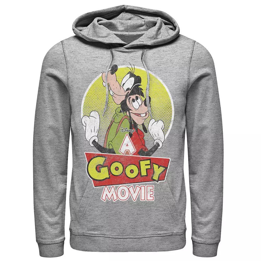 Disney's A Goofy Movie Max And Goofy Portrait Men's Hoodie, Size: XL, Athletic Grey Product Image