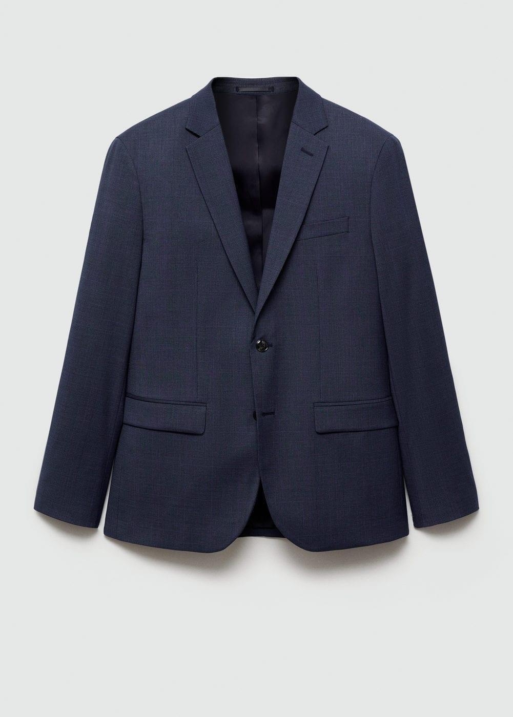 Super slim-fit suit jacket in stretch fabric - Men | MANGO USA Product Image