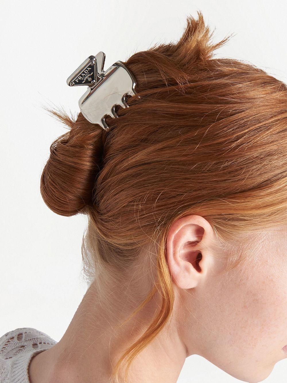 triangle-logo hair clip Product Image