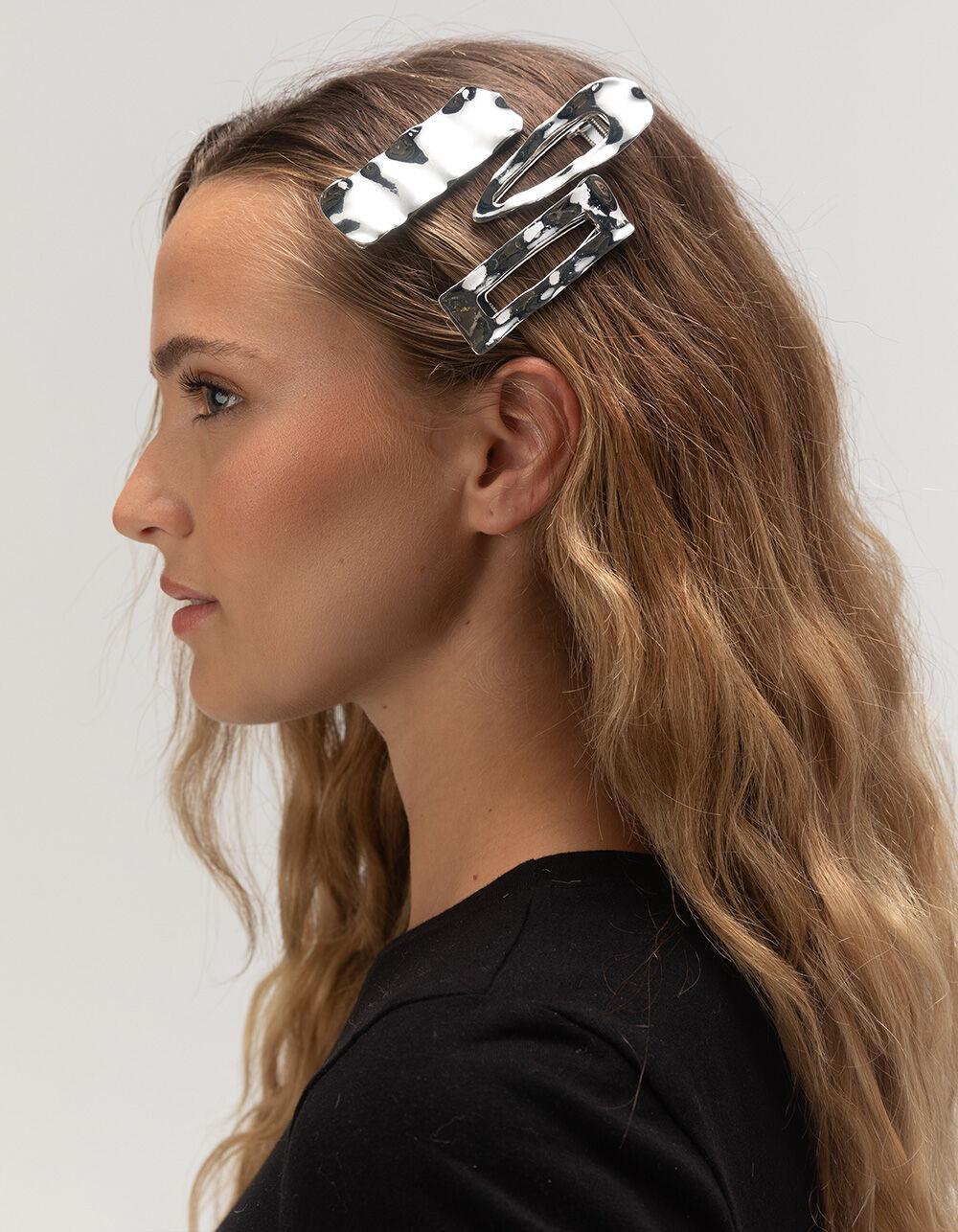 FULL TILT 3 Pack Oversized Hair Pins - SILVER Product Image