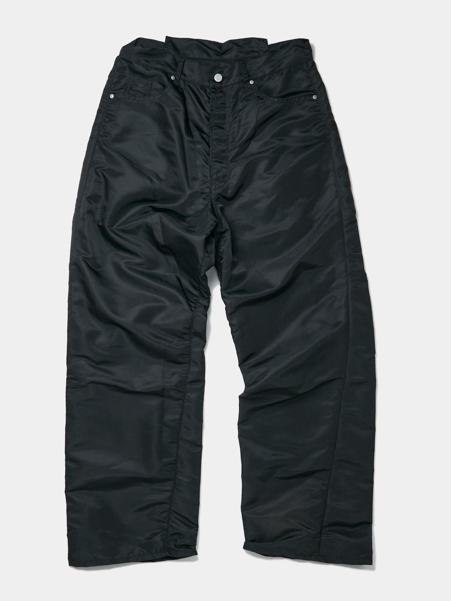 Wide Leg 5 Pocket Trouser (Black) Product Image