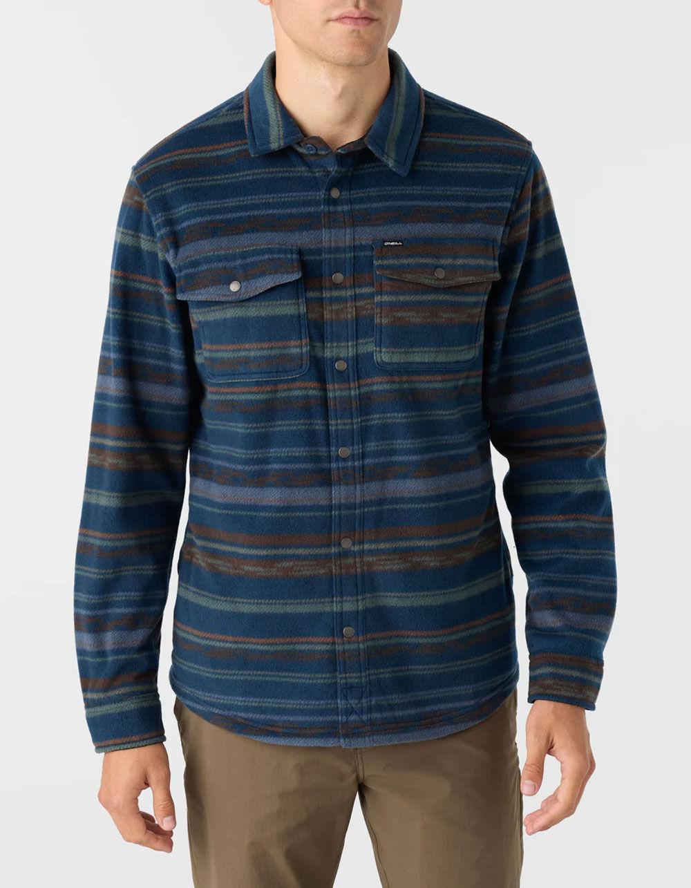 O'NEILL Glacier Superfleece Mens Overshirt - NAVY Product Image