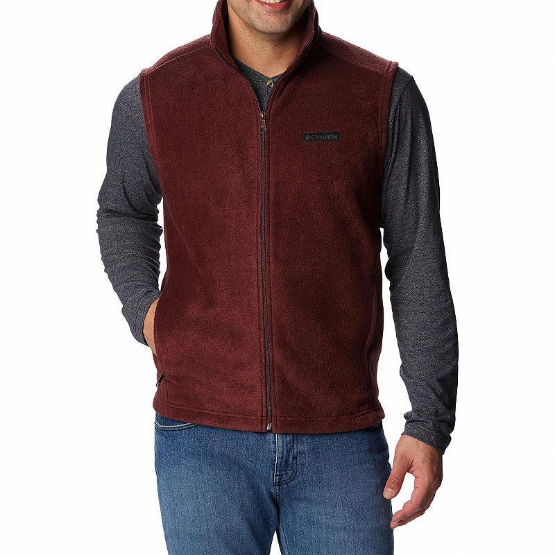 Mens Columbia Steens Mountain Fleece Vest Grey Heather Product Image
