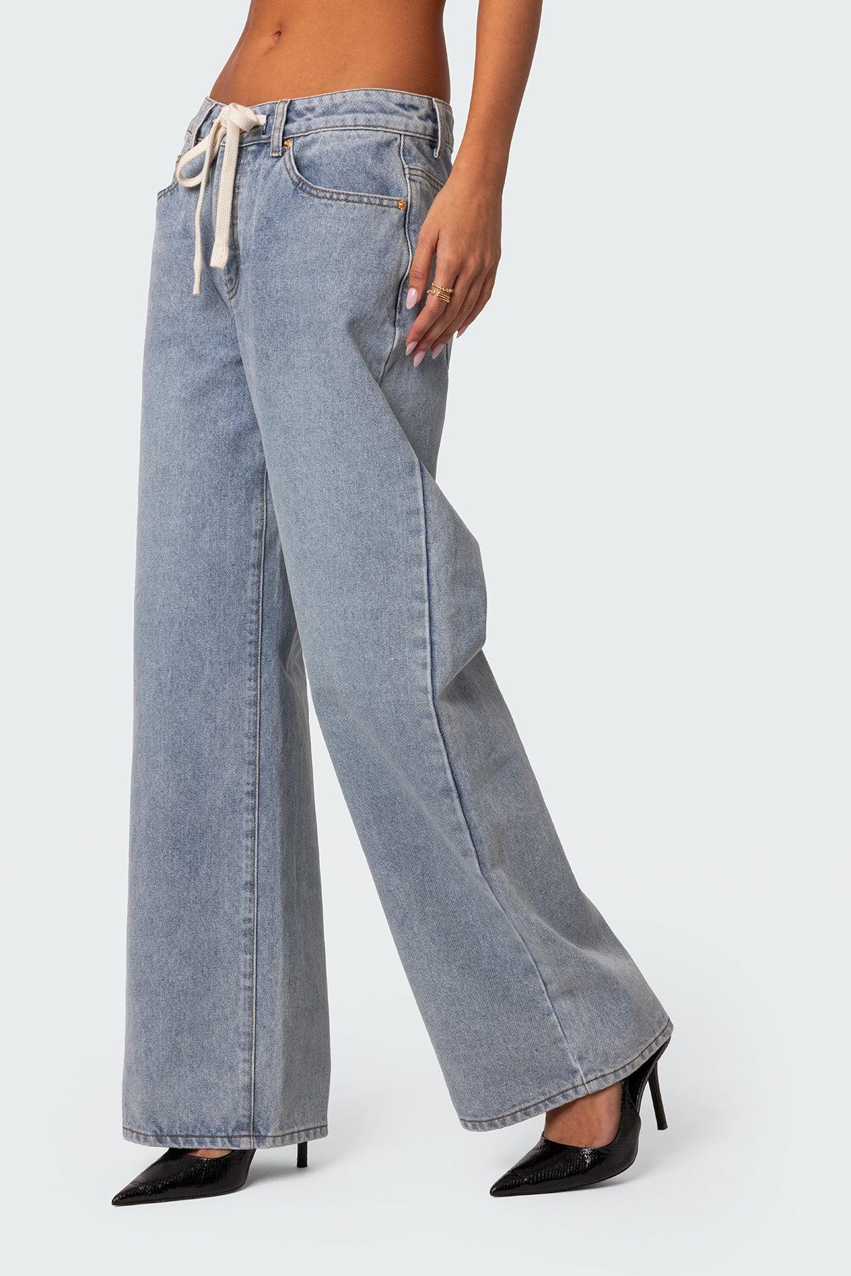 Wynn Low Rise Oversized Jeans Product Image
