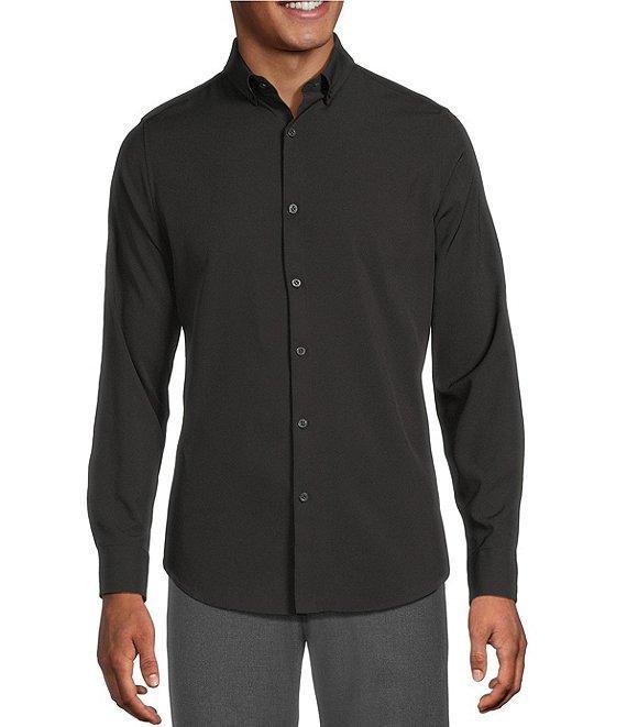Murano Slim Fit Performance Stretch Solid Long Sleeve Woven Shirt Product Image