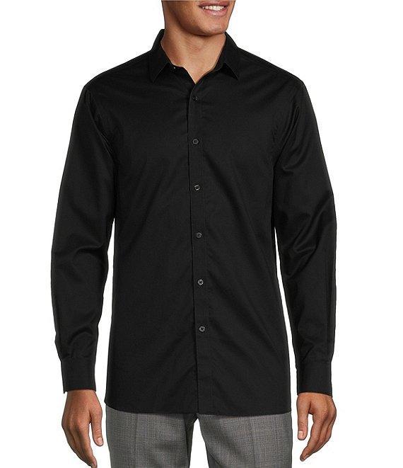 Hart Schaffner Marx State Street Essentials Solid Spread Collar Sportshirt Product Image