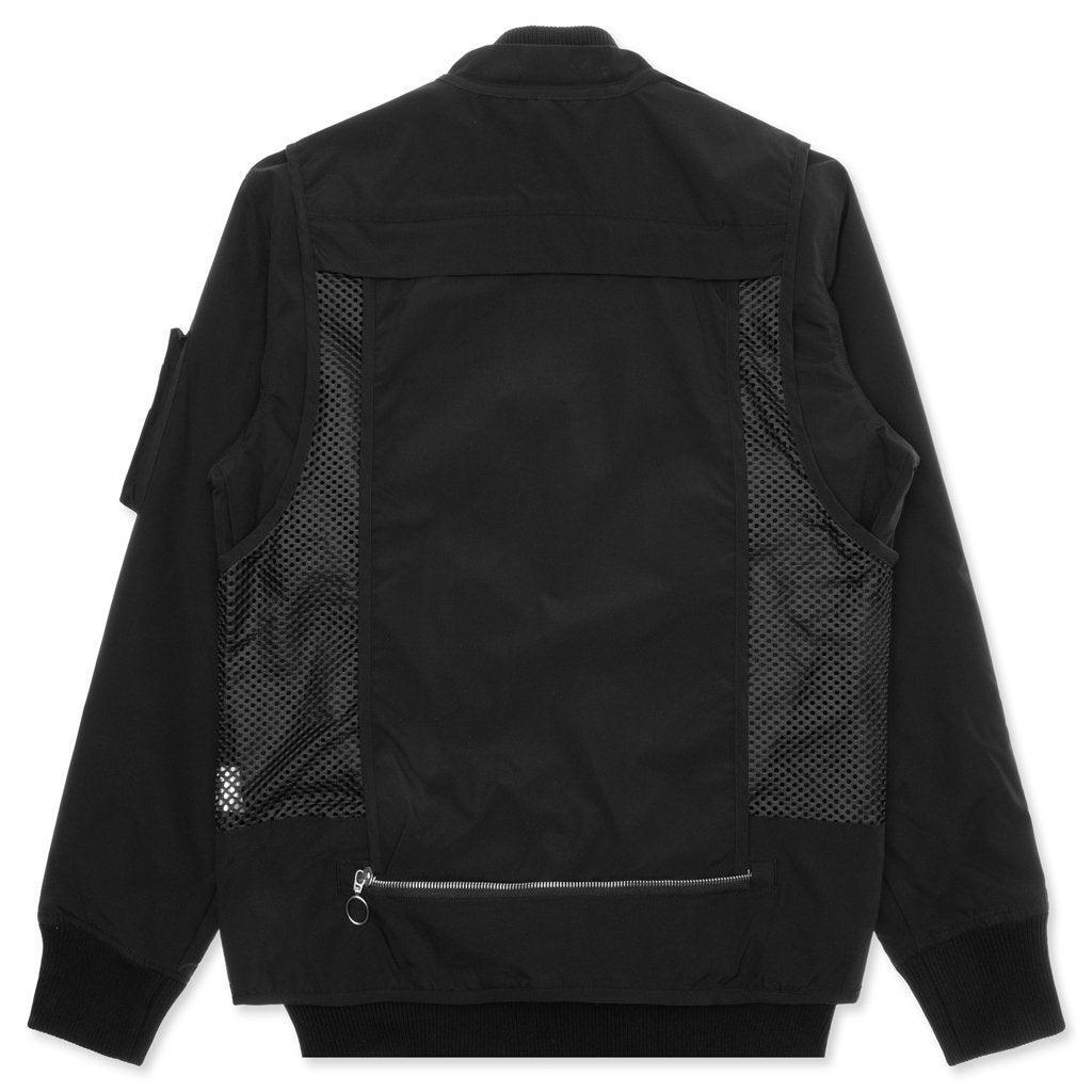 Reversible Utility Bomber Jacket - Black Male Product Image