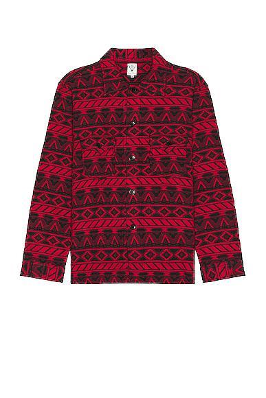 South2 West8 Smokey Shirt in Red Product Image