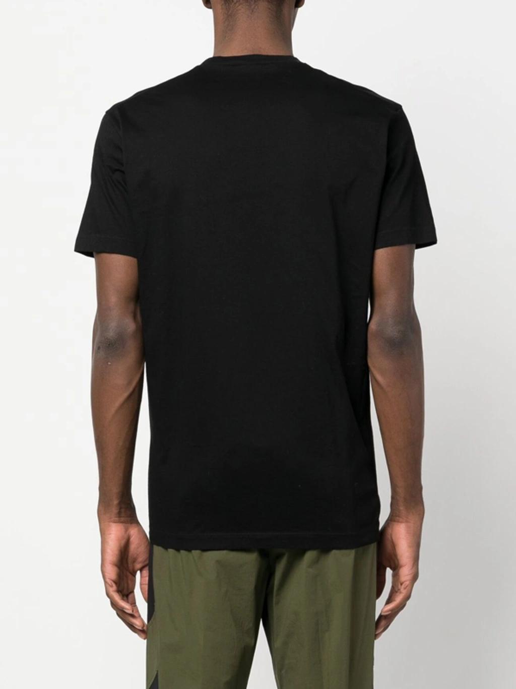 DSQUARED2 Mens Black Brand-print Crewneck Regular-fit Cotton-jersey T-shirt Product Image
