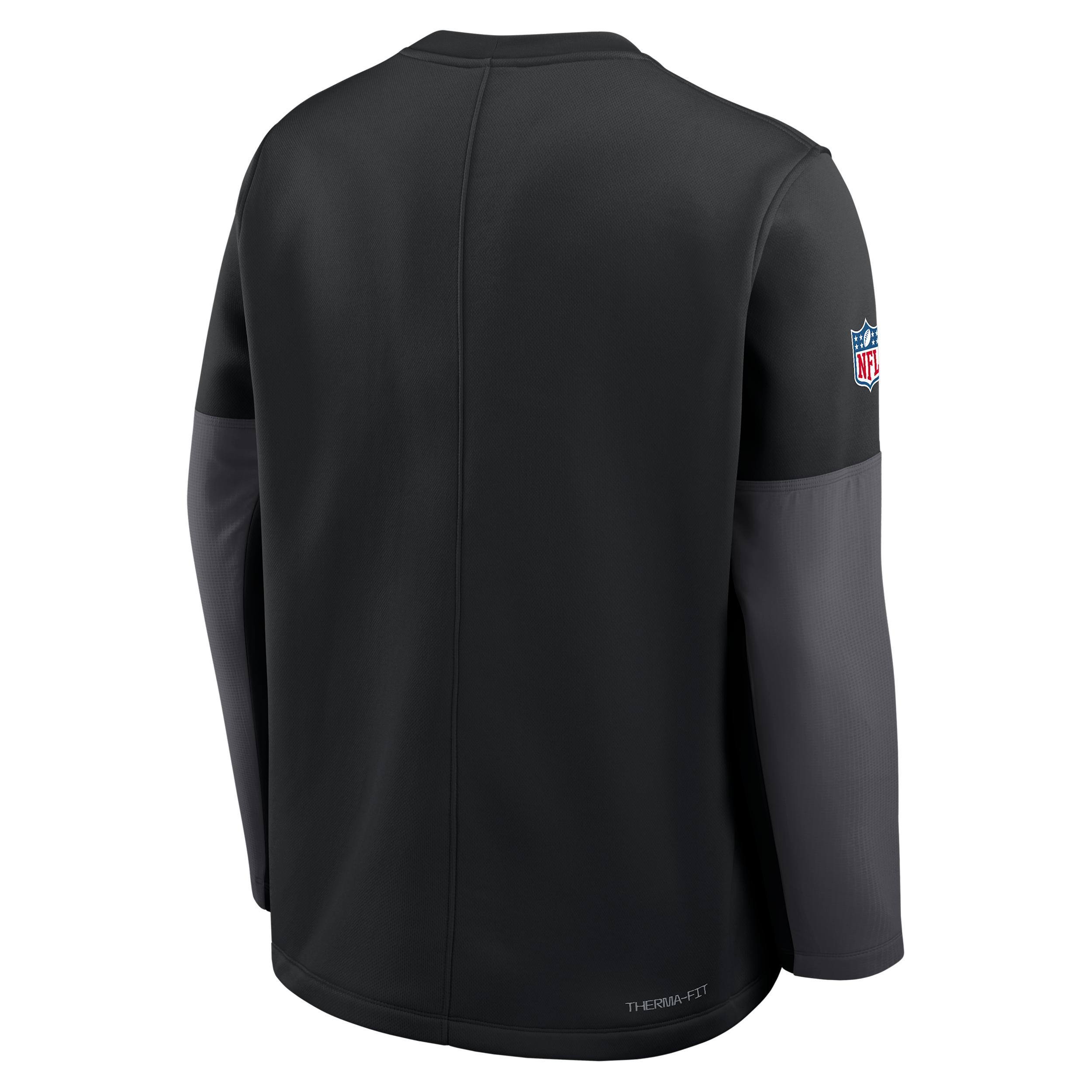 New York Jets Scripted To Win Sideline Coach Nike Men's Therma-FIT NFL Long-Sleeve T-Shirt Product Image