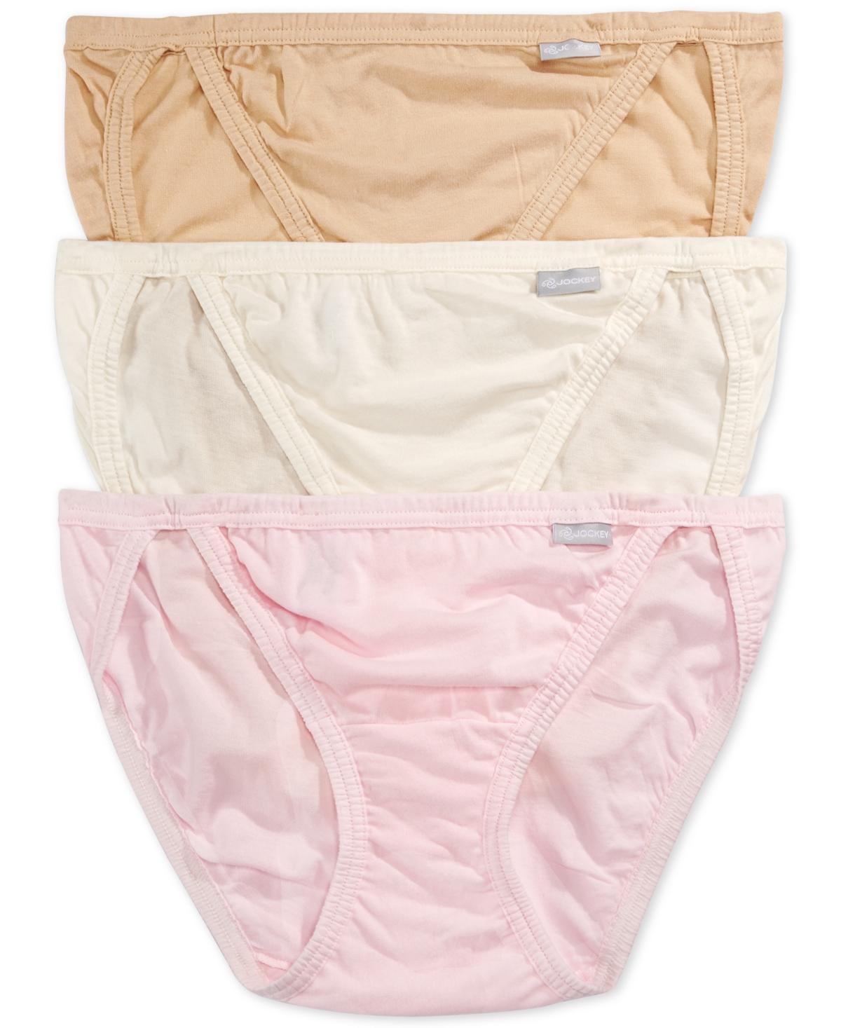 Womens Jockey Elance 3-pk String Bikini Panty Set 1483 Product Image