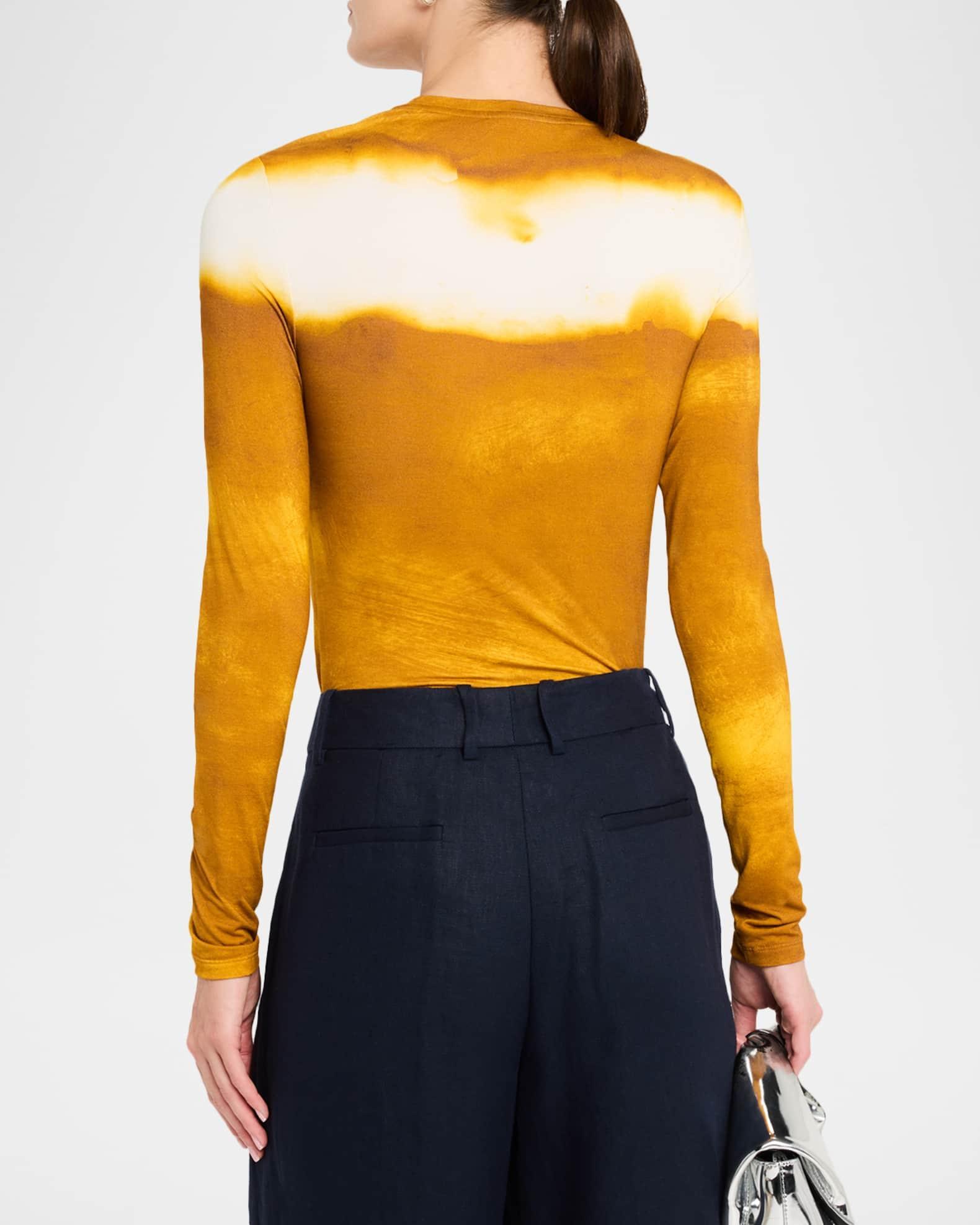 Painted Stripe Long Sleeve Jersey Top Product Image