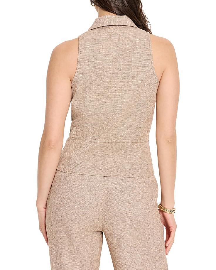 Petite 31" Linen Cotton Eliot Wide-leg Pants Product Image