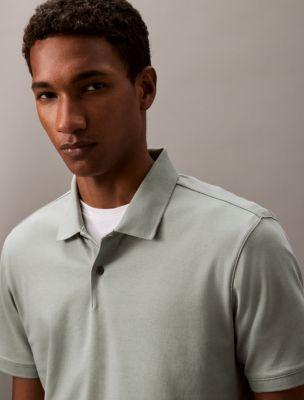 Calvin Klein Men's Liquid Touch Polo Shirt - Green - XXL Product Image