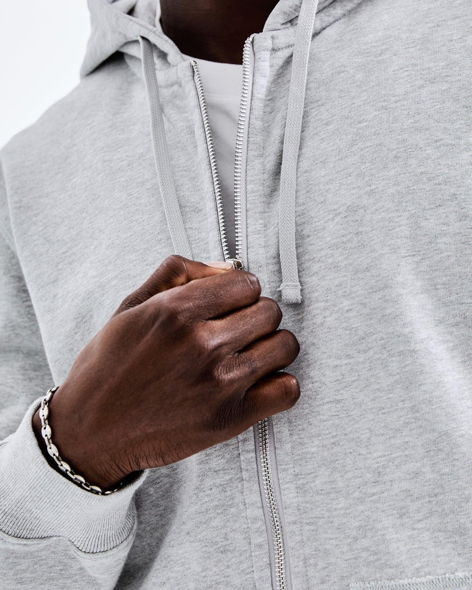 Midweight Terry Classic Full Zip Hoodie - Vault Male Product Image