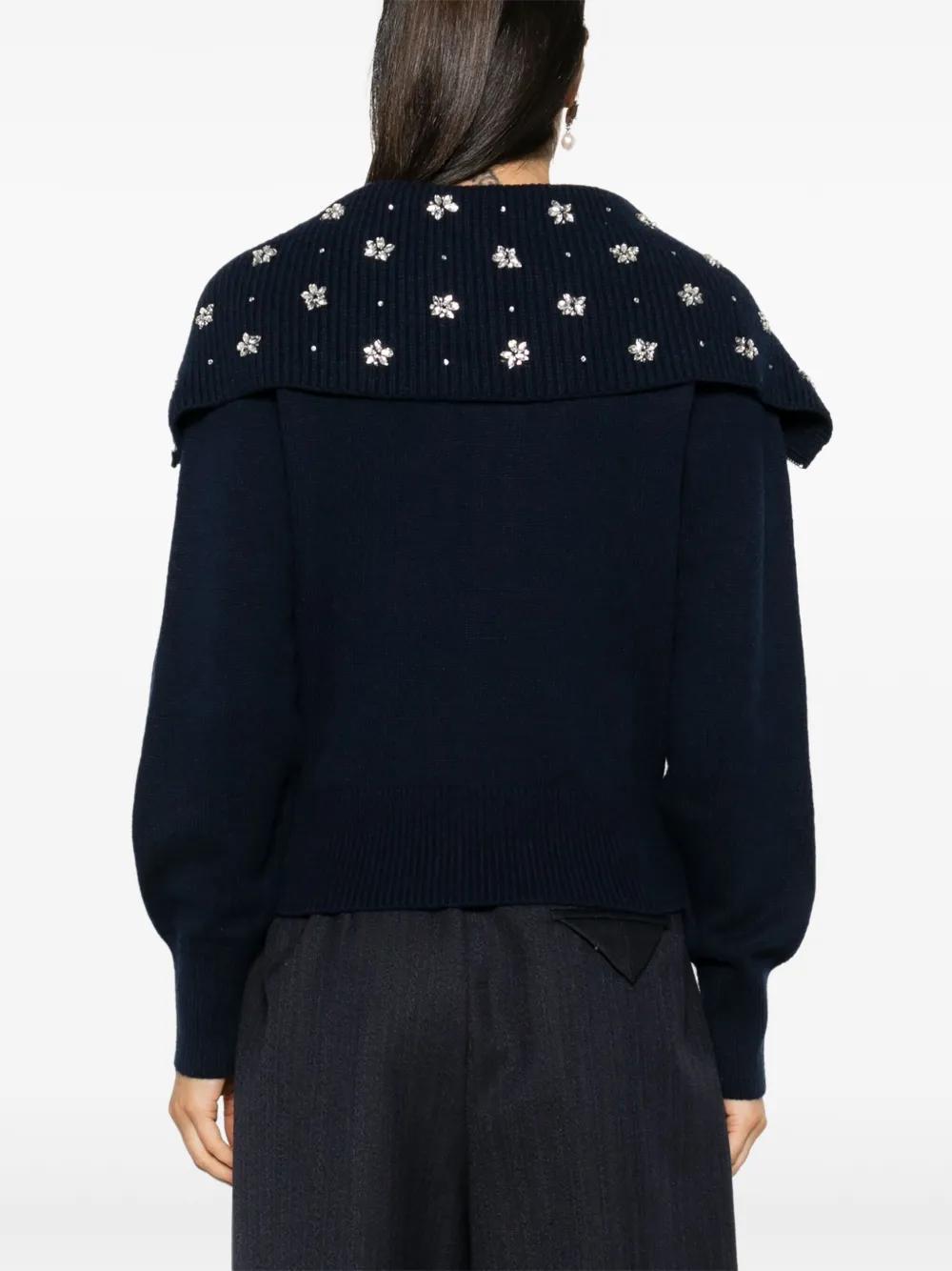 Jewellery-neck cardigan Product Image