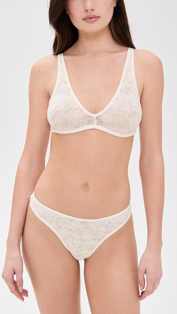 Eberjey Soft Stretch Recycled Lace Thong | Shopbop Product Image