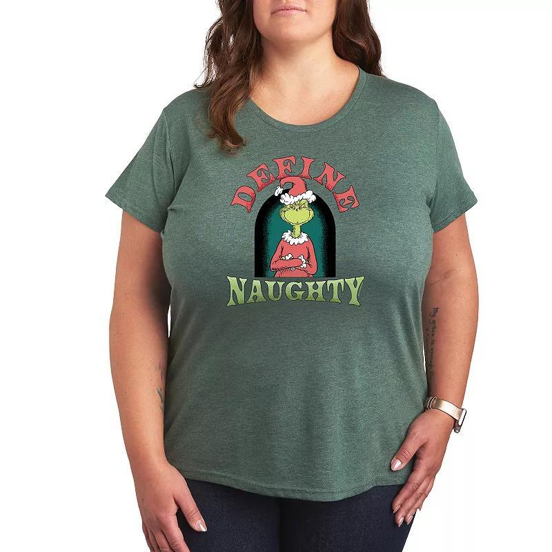 Plus Dr. Seuss Define Naughty Graphic Tee, Womens Product Image