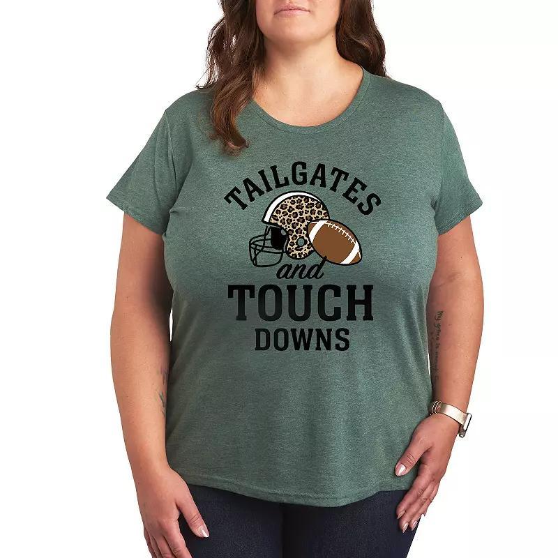 Plus Size Black Cat Cuddle Club Graphic Tee, Womens Grey Green Product Image