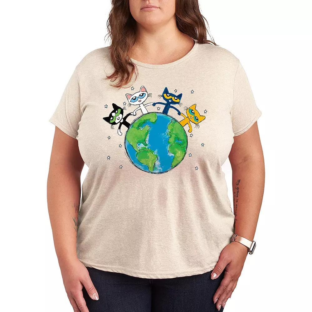 Plus Pete the Cat Diversity Graphic Tee, Womens Product Image