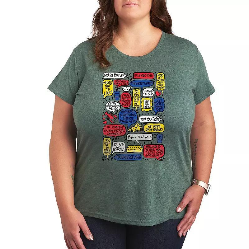 Plus Friends Quotes Speech Bubbles Graphic Tee, Womens Product Image