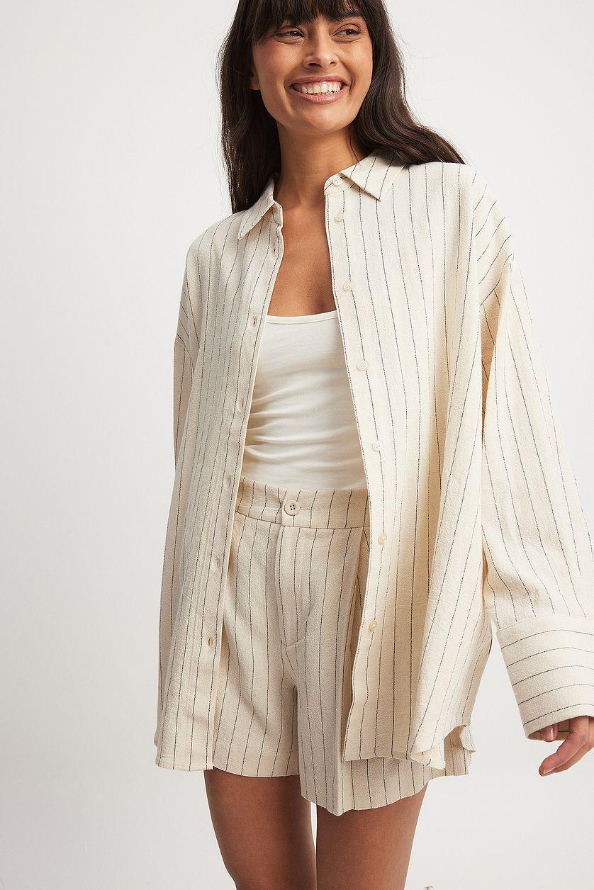 Oversized Linen Blend Shirt Product Image