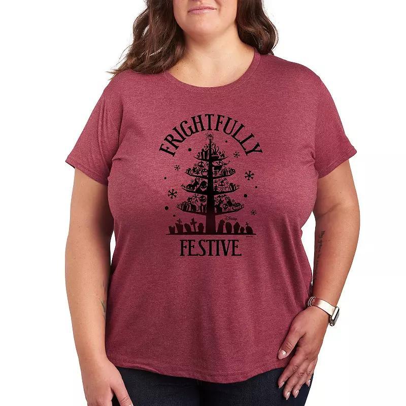 Plus Size Purranormal Cativity Graphic Tee, Womens Grey Red Product Image