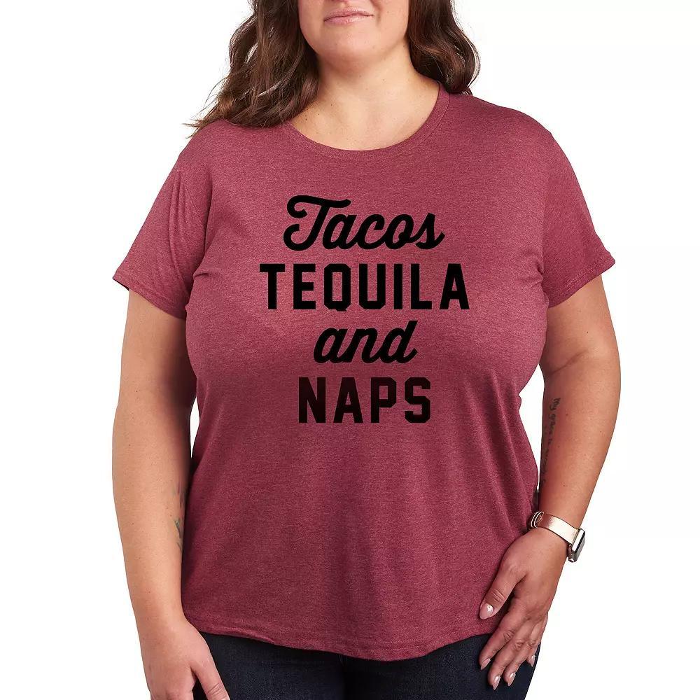 Plus Swallowtail Butterfly Graphic Tee, Womens Grey Gray Product Image