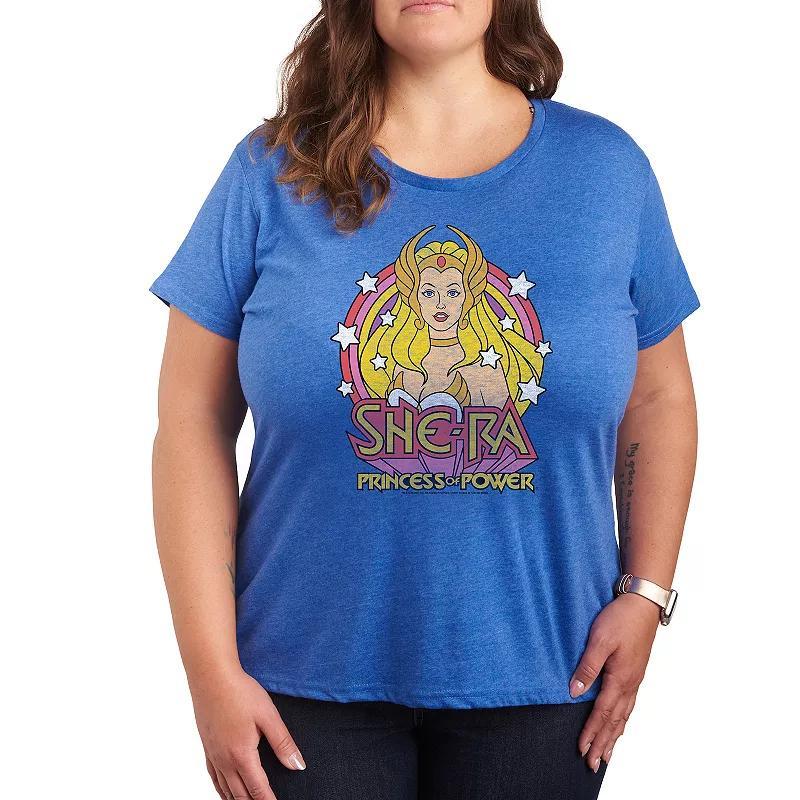 Plus Thank A Nurse Graphic Tee, Womens Grey Royal Blue Product Image