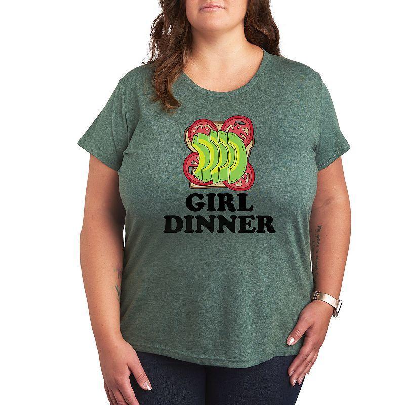 Plus Girl Dinner Avocado Toast Graphic Tee, Womens Product Image