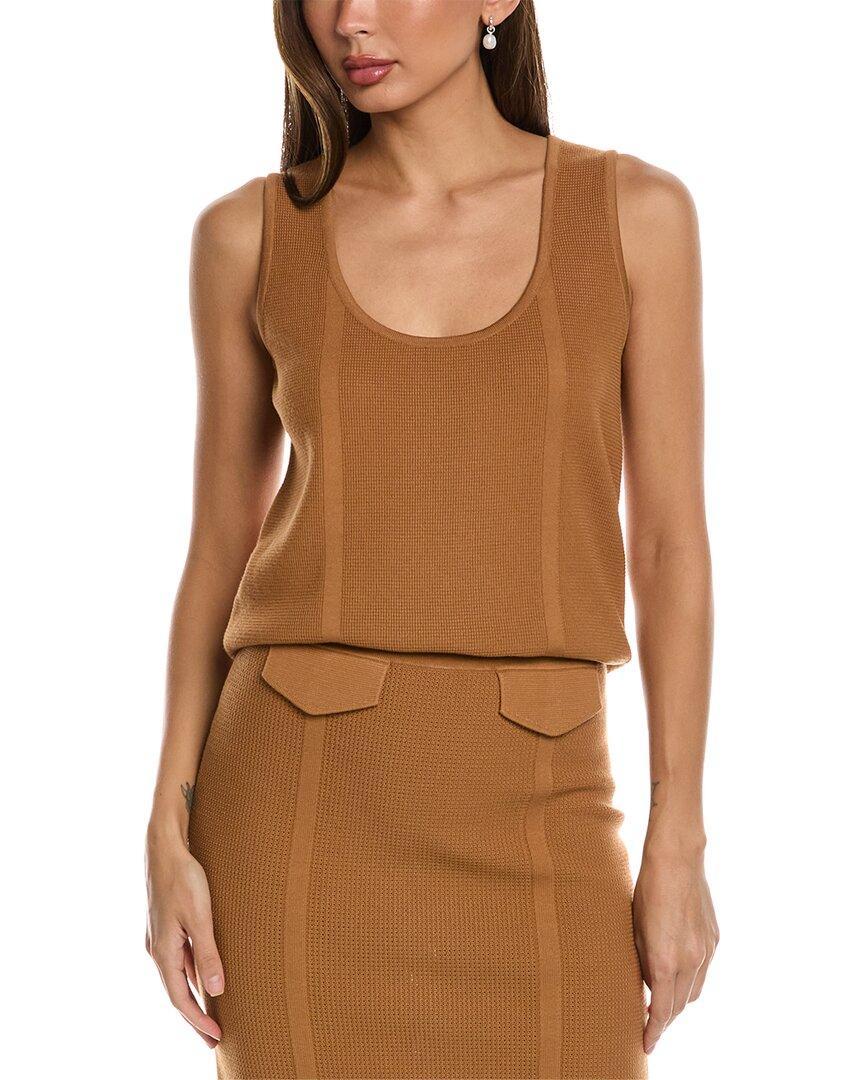 ST JOHN St. John Lightweight Sweater In Brown Product Image